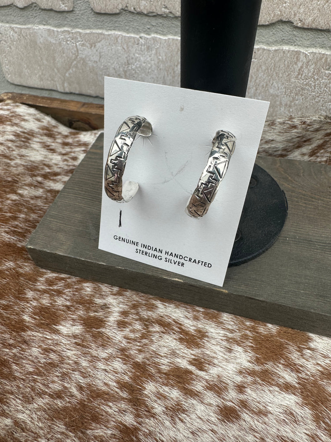 Sterling Silver Hoop Earrings **4 DESIGNS**