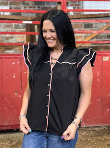 Multi Color Trim Top **3 COLORS**