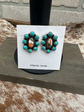 Load image into Gallery viewer, Turquoise Mix Cluster Earrings **3 COLORS**
