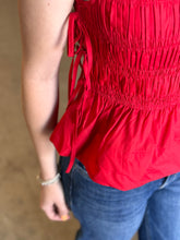 Load image into Gallery viewer, Smocked Bow Detail Top **4 COLORS**
