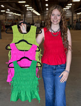 Load image into Gallery viewer, Smocked Bow Detail Top **4 COLORS**
