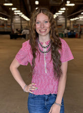 Load image into Gallery viewer, Gingham Smocked Zip Up Top **2 COLORS**
