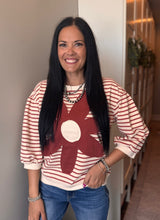 Load image into Gallery viewer, Striped Daisy Top **2 COLORS**
