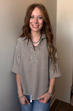 Load image into Gallery viewer, Gingham Collared Shirt **2 COLORS**

