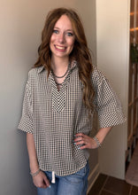 Load image into Gallery viewer, Gingham Collared Shirt **2 COLORS**
