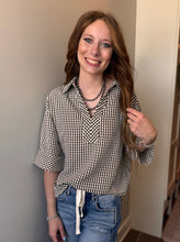 Load image into Gallery viewer, Gingham Collared Shirt **2 COLORS**
