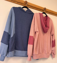 Load image into Gallery viewer, Urban Ribbed Hoodie Top **2 COLORS** - PLUS

