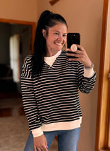 Load image into Gallery viewer, Striped Long Sleeve Pullover Top **7 COLORS**
