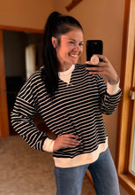 Load image into Gallery viewer, Striped Long Sleeve Pullover Top **7 COLORS**
