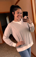 Load image into Gallery viewer, Striped Long Sleeve Pullover Top **7 COLORS**
