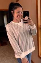 Load image into Gallery viewer, Striped Long Sleeve Pullover Top **7 COLORS**
