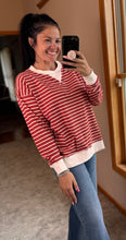 Load image into Gallery viewer, Striped Long Sleeve Pullover Top **7 COLORS**
