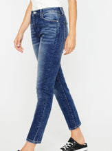 Load image into Gallery viewer, Dark Wash Cigarette Fit KanCan Jeans
