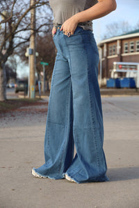 Medium Wash Vintage Wide Leg O2 Jeans - PLUS