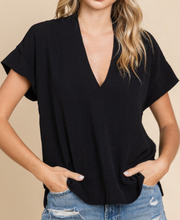Load image into Gallery viewer, Solid V Neck Top **4 COLORS** - PLUS
