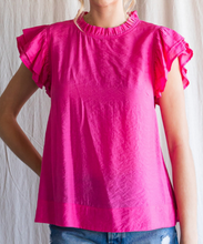 Load image into Gallery viewer, Solid Frilled Top **3 COLORS**
