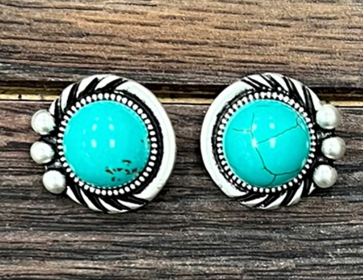 Turquoise Stud Earrings