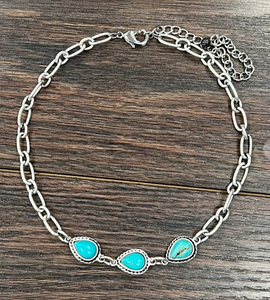 Turquoise Drop Necklace