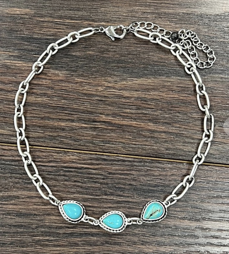 Turquoise Drop Necklace