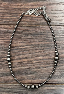 15" Cluster Polished Navajo Pearl Necklace