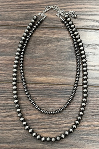 24" Polished Navajo Pearl Necklace