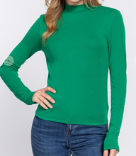 Load image into Gallery viewer, Knit Mock Neck Top **5 COLORS**
