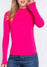 Load image into Gallery viewer, Knit Mock Neck Top **5 COLORS**
