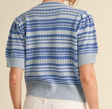 Load image into Gallery viewer, Striped Knit Cardigan Top **2 COLORS**
