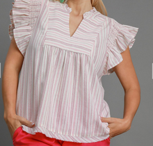 Load image into Gallery viewer, Striped Babydoll Top **2 COLORS**
