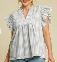 Load image into Gallery viewer, Striped Babydoll Top **2 COLORS**
