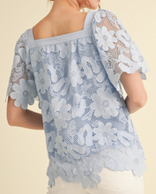 Load image into Gallery viewer, Floral Lace Square Neck Top **4 COLORS**

