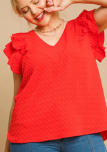 Load image into Gallery viewer, Jacquard Top **2 COLORS** - PLUS
