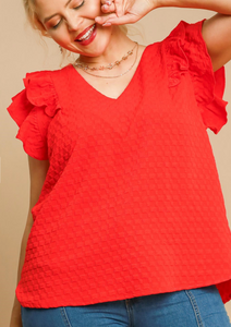 Jacquard Top **2 COLORS** - PLUS