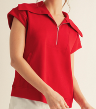 Load image into Gallery viewer, Solid 1/4 Zip Vest **3 COLORS**

