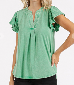 Mineral Washed Top **2 COLORS**