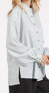 Striped Button Down Top **3 COLORS**