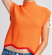 Load image into Gallery viewer, Scallop Trim Sweater Vest **2 COLORS** - PLUS
