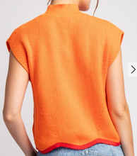 Load image into Gallery viewer, Scallop Trim Sweater Vest **2 COLORS** - PLUS
