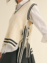 Load image into Gallery viewer, Double Side Tie Sweater Vest **2 COLORS**
