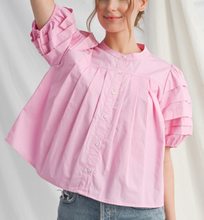 Load image into Gallery viewer, Layered Puff Sleeve Top **2 COLORS**
