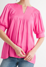 Load image into Gallery viewer, Satin V Neck Top **2 COLORS**
