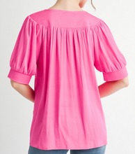 Load image into Gallery viewer, Satin V Neck Top **2 COLORS**
