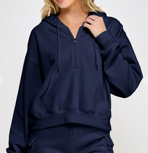 Load image into Gallery viewer, 1/4 Zip Hoodie **9 COLORS**
