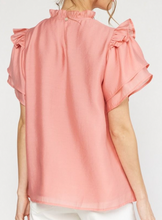 Load image into Gallery viewer, Salmon Mock Neck Top
