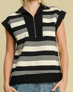 Striped Pullover Vest **4 COLORS**