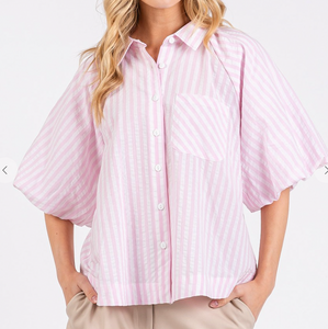 Striped Button Down **2 COLORS**