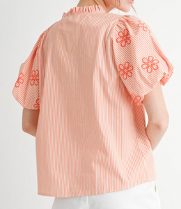 Striped Bow Top **2 COLORS**