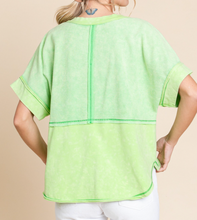 Load image into Gallery viewer, Apple Green Washed Top
