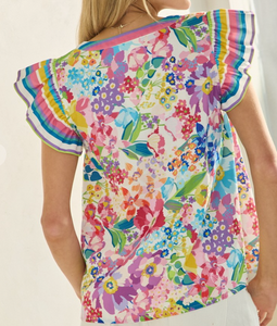 Multicolor Floral Top