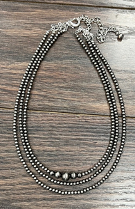 3 Strand Polished Necklace